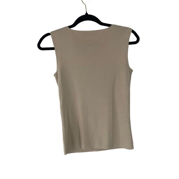 Belldini Women's Size Medium Coin Gypsy Tan Sleeveless Tank Top - Picture 7 of 9